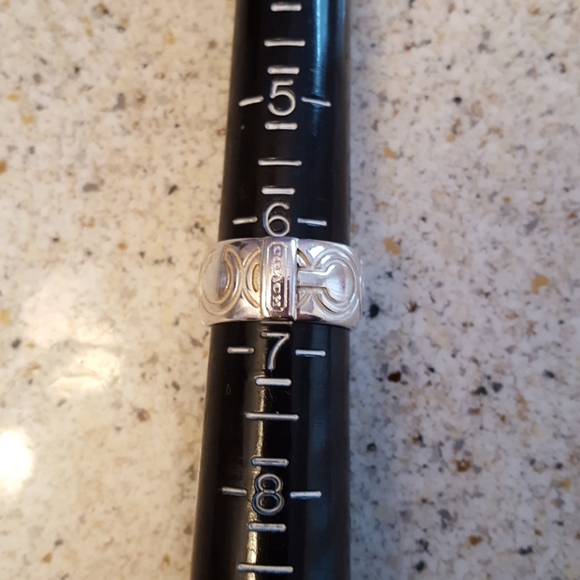 Signature Coach, heavy, 925 silver band ring. - Picture 3 of 6